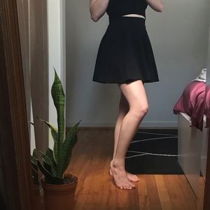 Black circle skirt
